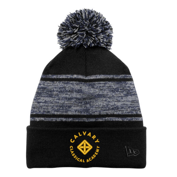 New Era ® Knit Chilled Pom Beanie - Embroidered Logo Thumbnail