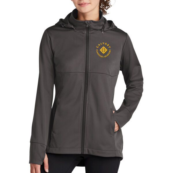 Sport-Tek® Ladies Hooded Soft Shell Jacket - Embroidered Logo Thumbnail