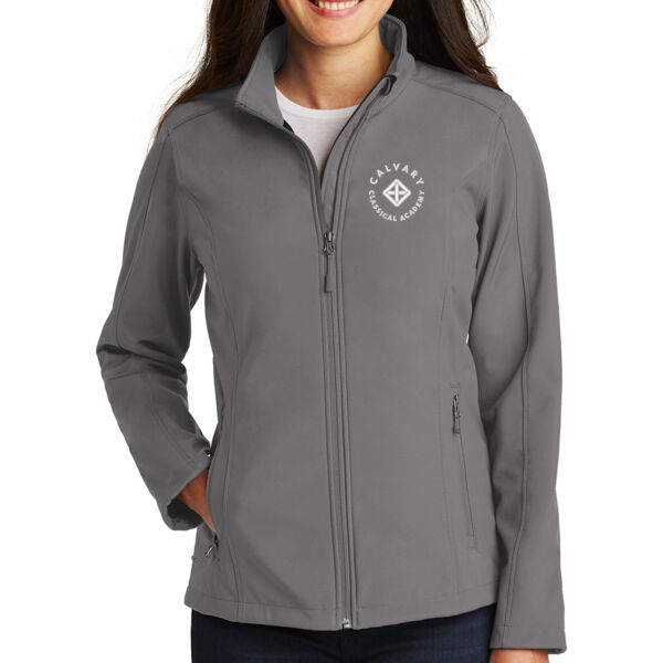 Port Authority® Ladies Core Soft Shell Jacket - Embroidered Logo Thumbnail