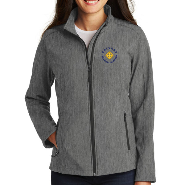Port Authority® Ladies Core Soft Shell Jacket - Embroidered Logo Thumbnail