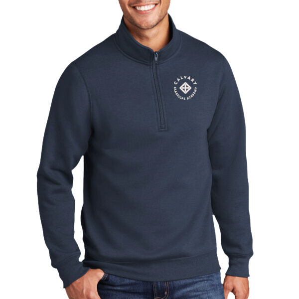 Port & Company ® Core Fleece 1/4-Zip Pullover Sweatshirt - Embroidered Logo Thumbnail