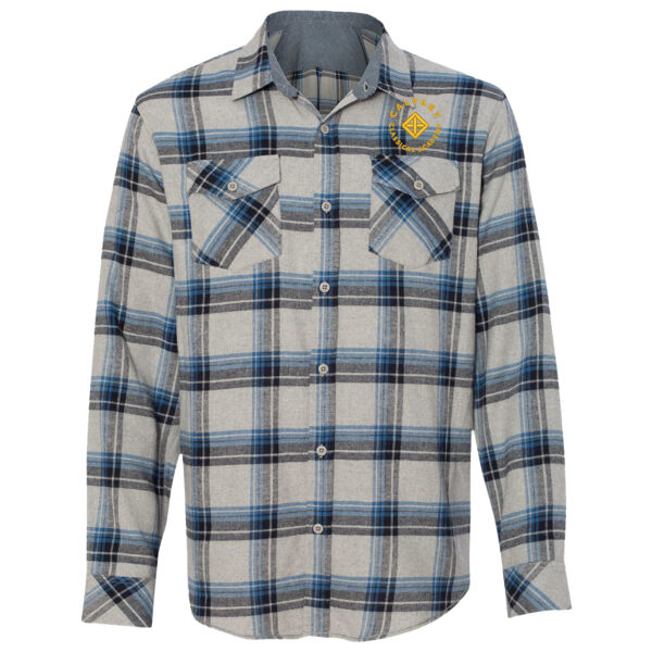 Burnside - Yarn-Dyed Long Sleeve Flannel Shirt - Embroidered Logo Thumbnail