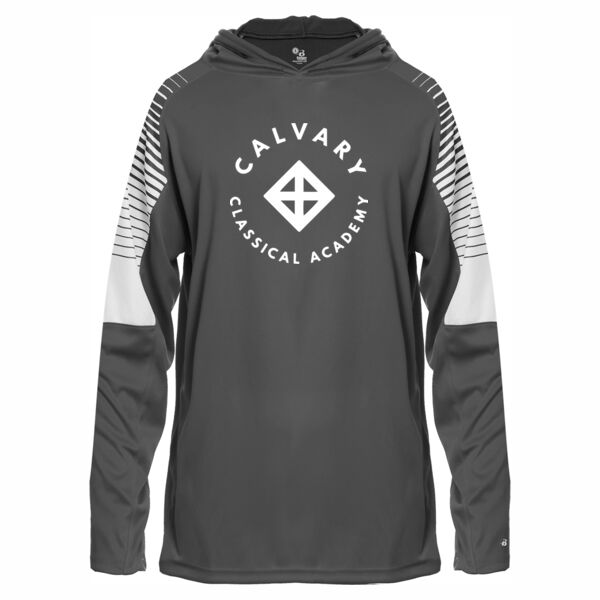 Badger - Youth Lineup Hooded Long Sleeve T-Shirt - Printed Logo Thumbnail