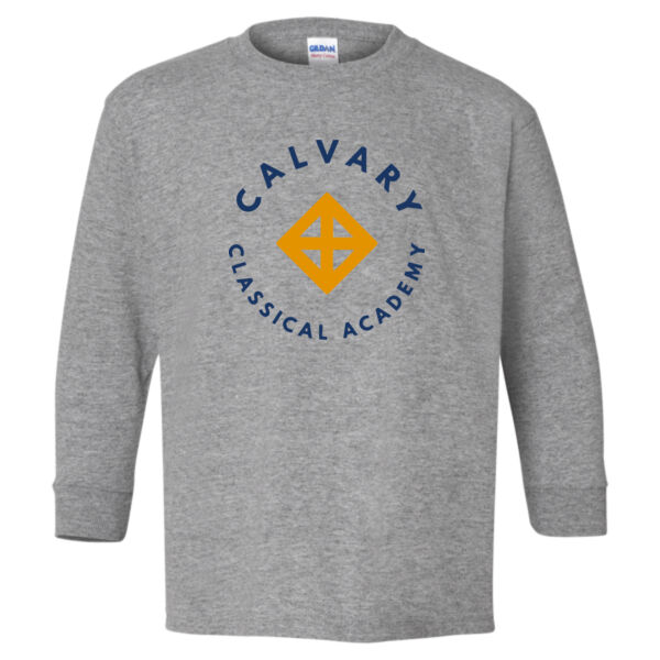 Gildan - Heavy Cotton™ Youth Long Sleeve T-Shirt - Printed Logo Thumbnail