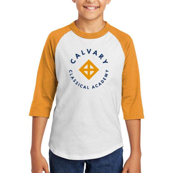 Sport-Tek® Youth Colorblock Raglan Jersey - Printed Logo Thumbnail