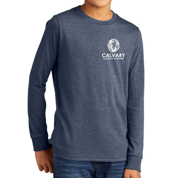 District® Youth Perfect Tri® Long Sleeve Tee - Printed Logos Thumbnail