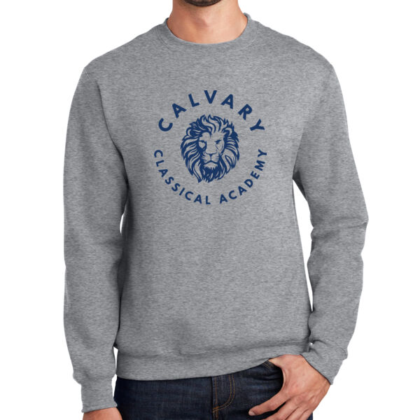 Port & Company® Essential Fleece Crewneck Sweatshirt - Printed Logo Thumbnail