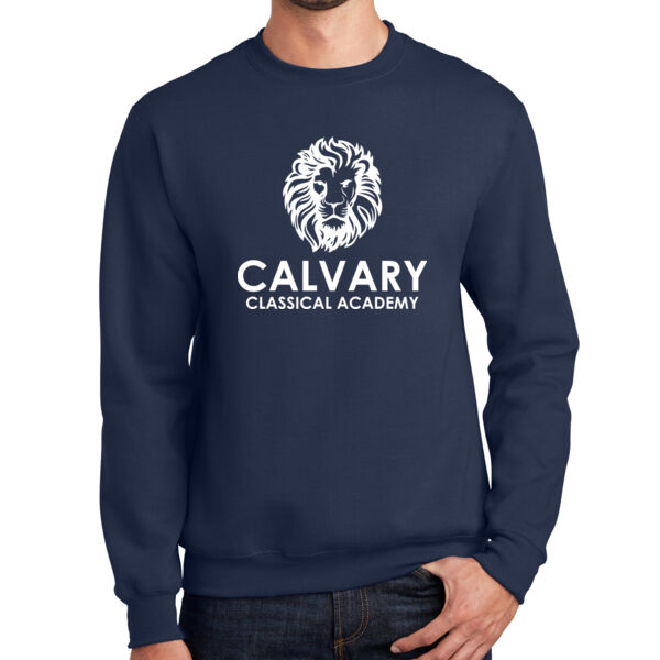 Port & Company® Essential Fleece Crewneck Sweatshirt - Printed Logo Thumbnail